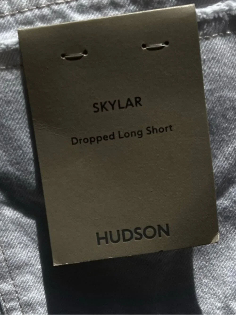 🌻NEW w.tag Hudson Skylar High Rise Dropped Long Denim Shorts Women's Size 25